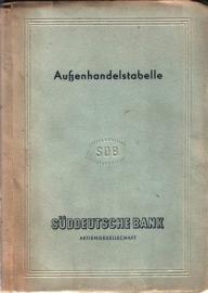Außenhandelstabelle. Außenhandelstabelle.