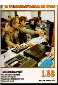FUNKAMATEUR. Zeitschrift der GST. 37. Jahrgang, Heft 1 - 12 (1988)