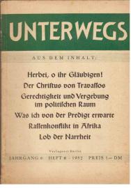 Unterwegs. Jahrgang 6, Heft 6 Unterwegs. Jahrgang 6, Heft 6