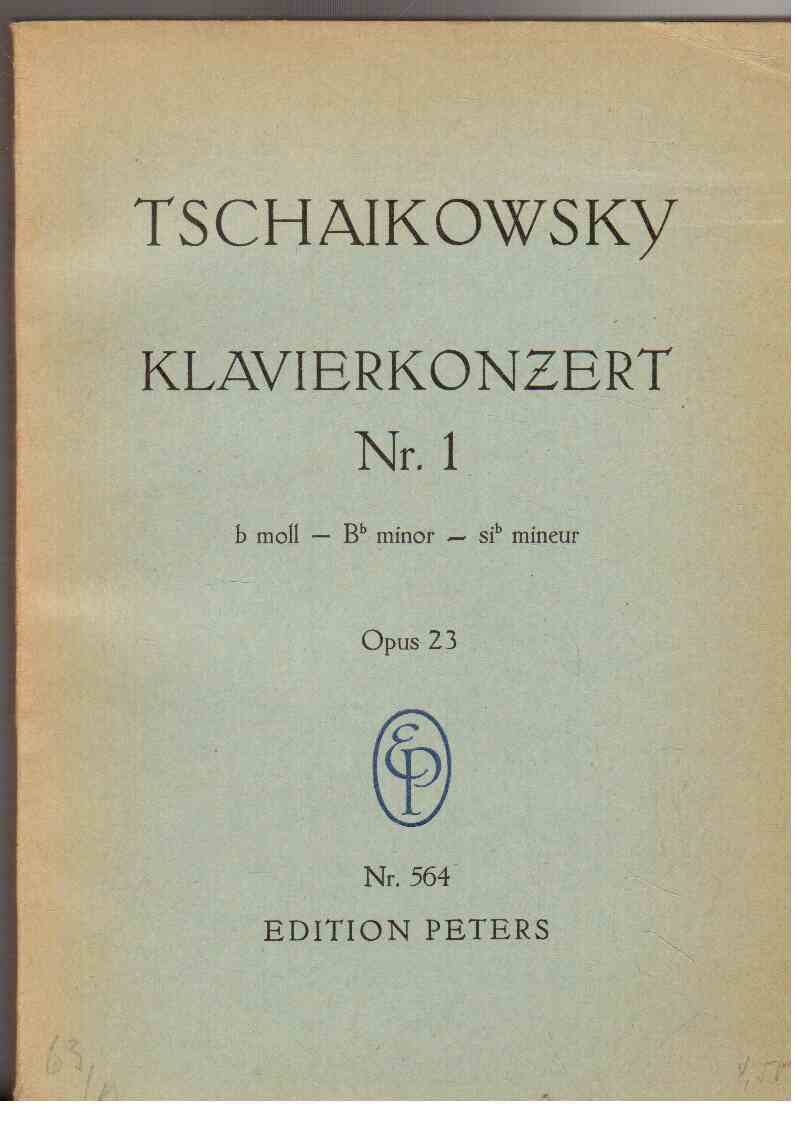 Konzert für Klavier und Orchester Nr. 1 b moll. Opus 23 Konzert für Klavier und Orchester Nr. 1 b moll. Opus 23
