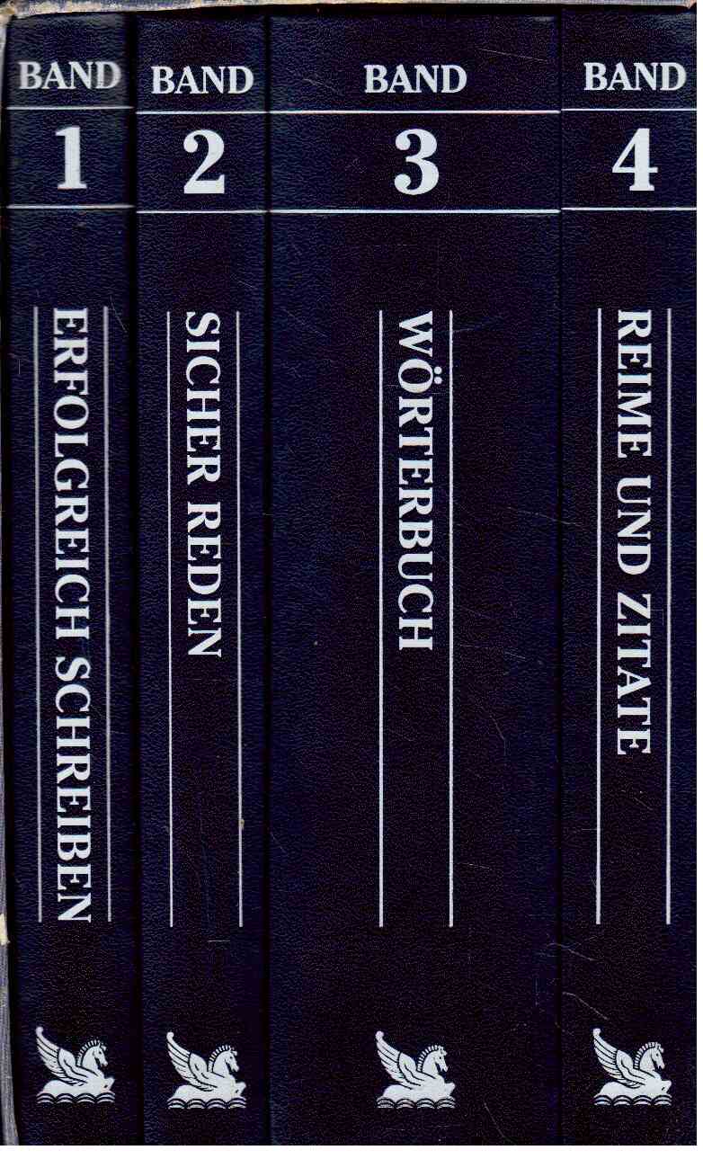 Reader s Digest Schreibtisch Bibliothek: Band 1: Erfolgreich schreiben Band 2: Sicher reden Band 3: Wörterbuch Band 4: Reime und Zitate, 4 Bände Reader s Digest Schreibtisch Bibliothek: Band 1: Erfolgreich schreiben Band 2: Sicher reden Band 3: Wörterbuch Band 4: Reime und Zitate, 4 Bände