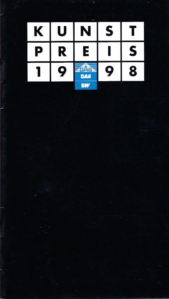 Kunstpreis 1998 : Laudatio anläßlich der 9. Verleihung des Kunstpreises der DAG-Bildungseinrichtung an Katrin Röder
