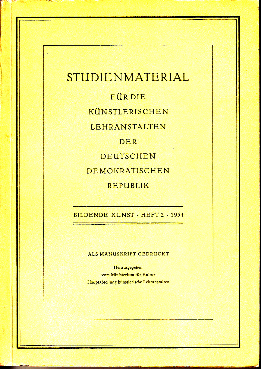 Goethe zu einigen Fragen der Bildenden Kunst Goethe zu einigen Fragen der Bildenden Kunst