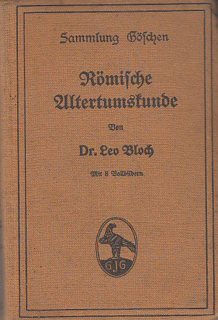 Römische Altertumskunde. Römische Altertumskunde.