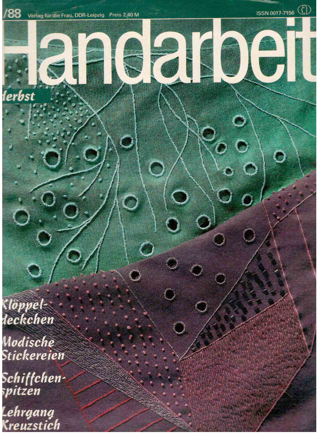 Handarbeit Heft 3(1988) Herbst Handarbeit Heft 3(1988) Herbst