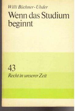 Wenn das Studium beginnt