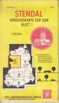 Verkehrskarte der DDR Blatt 3: Stendal Verkehrskarte der DDR Blatt 3: Stendal