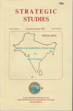 Strategic Studies Vol. X, No 4 Strategic Studies Vol. X, No 4