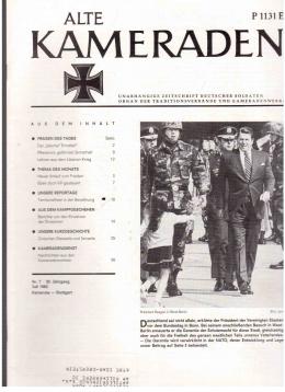 Alte Kameraden. Unabhängige Zeitschrift Deutscher Soldaten. 30. Jhg., Nr. 7, Juli 1982 Alte Kameraden. Unabhängige Zeitschrift Deutscher Soldaten. 30. Jhg., Nr. 7, Juli 1982