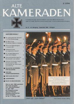Alte Kameraden. Unabhängige Zeitschrift Deutscher Soldaten. 44. Jhg., Heft 12, 1996 Alte Kameraden. Unabhängige Zeitschrift Deutscher Soldaten. 44. Jhg., Heft 12, 1996
