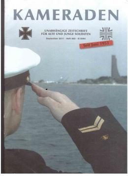 Kameraden : Unabhängige Zeitschrift für alte und junge Soldaten. Sepember 2011, Heft 683 Kameraden : Unabhängige Zeitschrift für alte und junge Soldaten. Sepember 2011, Heft 683