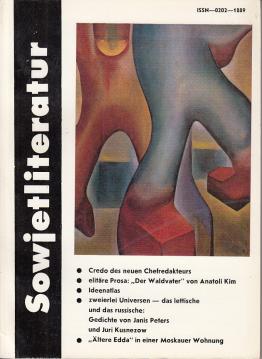 Sowjetliteratur (SL) Heft 7 1989 Monatsschrift des Schriftstellerverbandes der UdSSR Sowjetliteratur (SL) Heft 7 1989 Monatsschrift des Schriftstellerverbandes der UdSSR