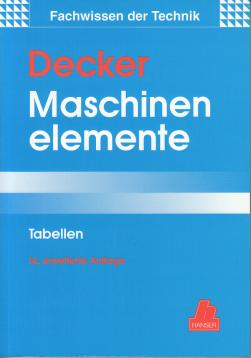 Maschinenelemente: Gestaltung und Berechnung TABELLEN Maschinenelemente: Gestaltung und Berechnung TABELLEN