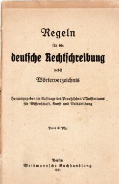 Regeln für die deutsche Rechtschreibung nebst Wörterverzeichnis. Regeln für die deutsche Rechtschreibung nebst Wörterverzeichnis.