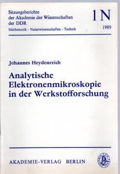 Analytische Elektronenmikroskope in der Werkstofforschung Analytische Elektronenmikroskope in der Werkstofforschung