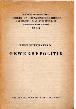 Gewerbepolitik.
