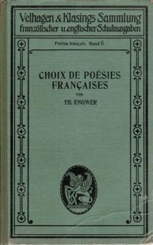 Choix de Poesies francaise. Sammlung französischer Gedichte. Mit siebzehn Porträts.