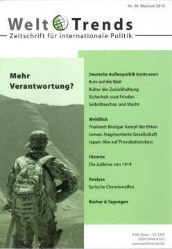 Mehr Verantwortung? (WeltTrends / Zeitschrift für internationale Politik) Mehr Verantwortung? (WeltTrends / Zeitschrift für internationale Politik)