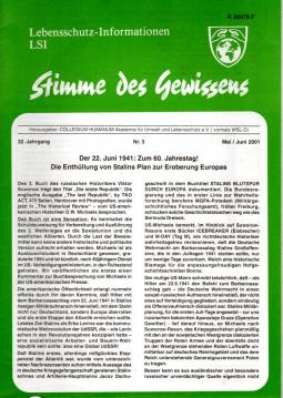 Lebensschutz-Informationen LSI - Stimme des Gewissens. 32. Jahrgang Nr. 3 (2001)
