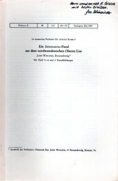 Ein Stenosaurus-Fund aus dem nordwestdeutschen Oberen Lias Ein Stenosaurus-Fund aus dem nordwestdeutschen Oberen Lias