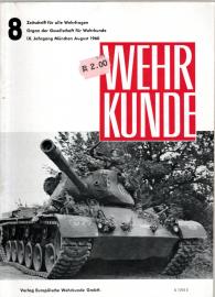 WEHRKUNDE : Zeitschrift für alle Wehrfragen. IX. Jahrgang, Heft 8(1960) WEHRKUNDE : Zeitschrift für alle Wehrfragen. IX. Jahrgang, Heft 8(1960)