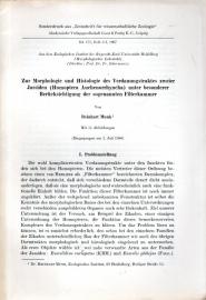 Zur Morphologie und Histologie des Verdauungstraktes zweier Jassiden (Hmooptera Auchennorrhyncha) unter besonderer Berücksichtigung der sogenannten Filterkammer
