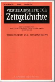 Vierteljahreshefte für Zeitgeschichte. 42. Jahrgang 1994. Bibliographie zur Zeitgeschichte Vierteljahreshefte für Zeitgeschichte. 42. Jahrgang 1994. Bibliographie zur Zeitgeschichte