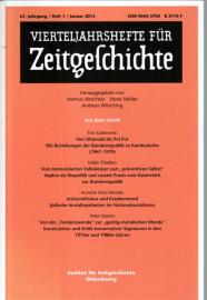 Vierteljahreshefte für Zeitgeschichte. 61. Jahrgang  Heft 1, Januar 2013
