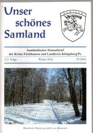 Unser schönes Samland. 212. Folge (IV/2016) Unser schönes Samland. 212. Folge (IV/2016)