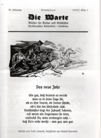 Die Warte : Blätter für Kultur und Geschichte. 38. Jahrgang MMXI Folge 1 - 12 (inkomplett) Die Warte : Blätter für Kultur und Geschichte. 38. Jahrgang MMXI Folge 1 - 12 (inkomplett)