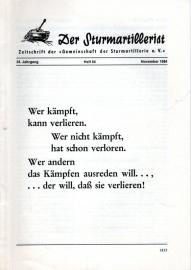 Der Sturmartillerist. Zeitschrift der Gemeinschaft der Sturmartillerie e.V. 34. Jahrgang, Heft 84, November 1984 Der Sturmartillerist. Zeitschrift der Gemeinschaft der Sturmartillerie e.V. 34. Jahrgang, Heft 84, November 1984