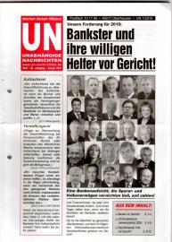 UN Unabhängige Nachrichten - Wahrheit - Klarheit - Offenheit 42. Jhg. 2010 UN Unabhängige Nachrichten - Wahrheit - Klarheit - Offenheit 42. Jhg. 2010