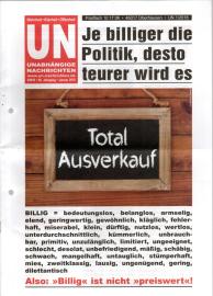 UN Unabhängige Nachrichten - Wahrheit - Klarheit - Offenheit. 50. Jhg 2018, Januar UN Unabhängige Nachrichten - Wahrheit - Klarheit - Offenheit. 50. Jhg 2018, Januar