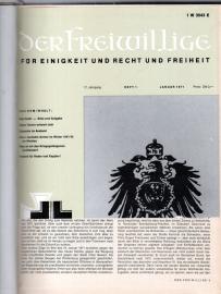 Der Freiwillige, für Einigkeit und Recht und Freiheit, Zeitschrift der Soldaten der ehemaligen Waffen-SS (HIAG) 1971-1972 Der Freiwillige, für Einigkeit und Recht und Freiheit, Zeitschrift der Soldaten der ehemaligen Waffen-SS (HIAG) 1971-1972