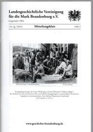 Mitteilungsblatt der Landesgeschichtlichen Vereinigung für die Mark Brandenburg e. V. 123. Jahrgang, Nr. 3 (2022) Mitteilungsblatt der Landesgeschichtlichen Vereinigung für die Mark Brandenburg e. V. 123. Jahrgang, Nr. 3 (2022)