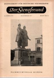 Der Stenofreund : Zeitschrift für Deutsche Stenografie 8. Jhg. Heft Nr. 12, Dez. 1957