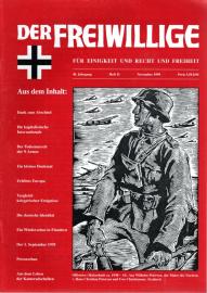 Der Freiwillige. Für Einigkeit und Recht und Freiheit 45. Jg, Heft 11 (Nov. 1999) Der Freiwillige. Für Einigkeit und Recht und Freiheit 45. Jg, Heft 11 (Nov. 1999)