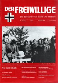 Der Freiwillige. Für Einigkeit und Recht und Freiheit 45. Jg, Heft 9 (Sept. 1999) Der Freiwillige. Für Einigkeit und Recht und Freiheit 45. Jg, Heft 9 (Sept. 1999)