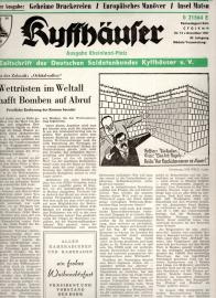 Kyffhäuser. Zeitschrift des Deutschen Soldatenbundes e.V. 85 Jg., Nr. 12, Dez. 1967 Kyffhäuser. Zeitschrift des Deutschen Soldatenbundes e.V. 85 Jg., Nr. 12, Dez. 1967