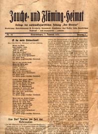 Zauche- und Fläming-Heimat. Beilage der nationalsozialistischen Zeitung Zauche- und Fläming-Heimat. Beilage der nationalsozialistischen Zeitung