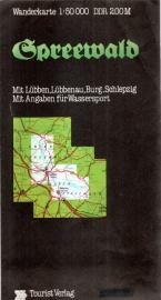 Wanderkarte Spreewald mit Lübben, Lübbenau, Burg, Schlepzig