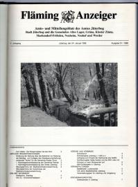 Fläming-Anzeiger. Amts- u. Mitteilungsblatt des Amtes Jüterbog 6.Jg. Nr. 1 - 23 (1996) Fläming-Anzeiger. Amts- u. Mitteilungsblatt des Amtes Jüterbog 6.Jg. Nr. 1 - 23 (1996)