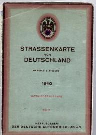 DDAC Strassenkarte von Deutschland 1 : 1.100.000 (Juli 1940)