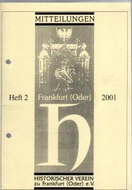 Mitteilungen Frankfurt (Oder) Heft 2 (2001) Mitteilungen Frankfurt (Oder) Heft 2 (2001)