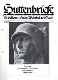 Huttenbriefe für Volkstum, Kultur, Wahrheit und Recht. 15. Jahrgang, Folge 1 Febr./März 1997 Huttenbriefe für Volkstum, Kultur, Wahrheit und Recht. 15. Jahrgang, Folge 1 Febr./März 1997