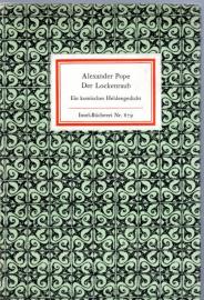 Der Lockenraub. Ein komisches Heldengedicht. Mit einem Nachwort von Walther Martin. Aus dem Englischen von Alexander Schröder. Der Lockenraub. Ein komisches Heldengedicht. Mit einem Nachwort von Walther Martin. Aus dem Englischen von Alexander Schröder.