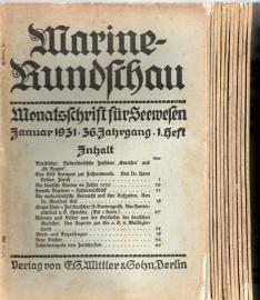 Marine-Rundschau. Monatsschrift für Seewesen. 36.Jg. , 1931, Heft 1 - 12 (komplett) Marine-Rundschau. Monatsschrift für Seewesen. 36.Jg. , 1931, Heft 1 - 12 (komplett)