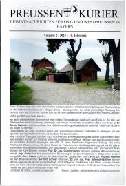 Preussen Kurier Heimatnachrichten für Ost- und Westpreussen in Bayern 16. Jhg. Ausg. 2/2025