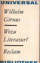 Wozu Literatur? - Reden, Essays, Gespräch. Wozu Literatur? - Reden, Essays, Gespräch.