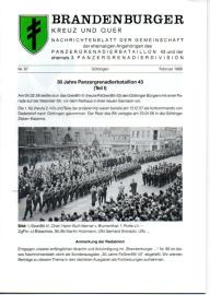 Brandenburger Kreuz und Quer : Nachrichtenblatt der Gemeinschaft Nr. 97, Febr. 1988 Brandenburger Kreuz und Quer : Nachrichtenblatt der Gemeinschaft Nr. 97, Febr. 1988